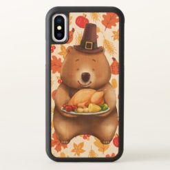 pilgram bear with festive background iPhone x Case