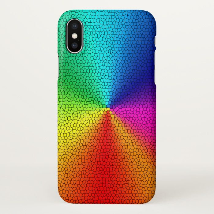 rainbow colors design iPhone x Case